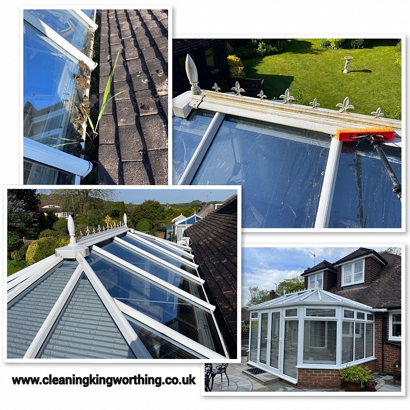 Conservatory exterior Deep Cleaning Service Worthing